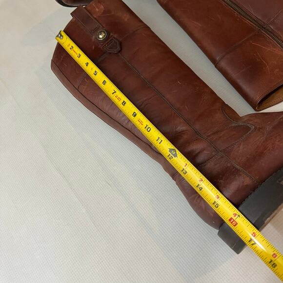 Frye Jayden Button Tall Riding Boots Brown Women Size 8 - Picture 2 of 15